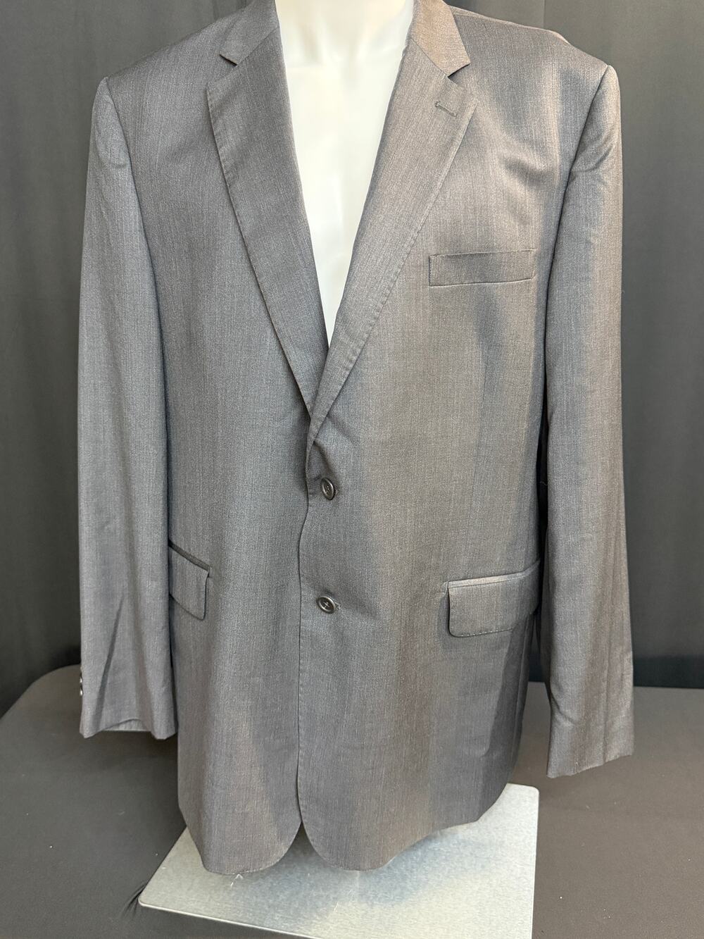 Saks Fifth Avenue Ermenegildo Zegna Cloth Blazer 46R Wool Silk Italy Slim Fit